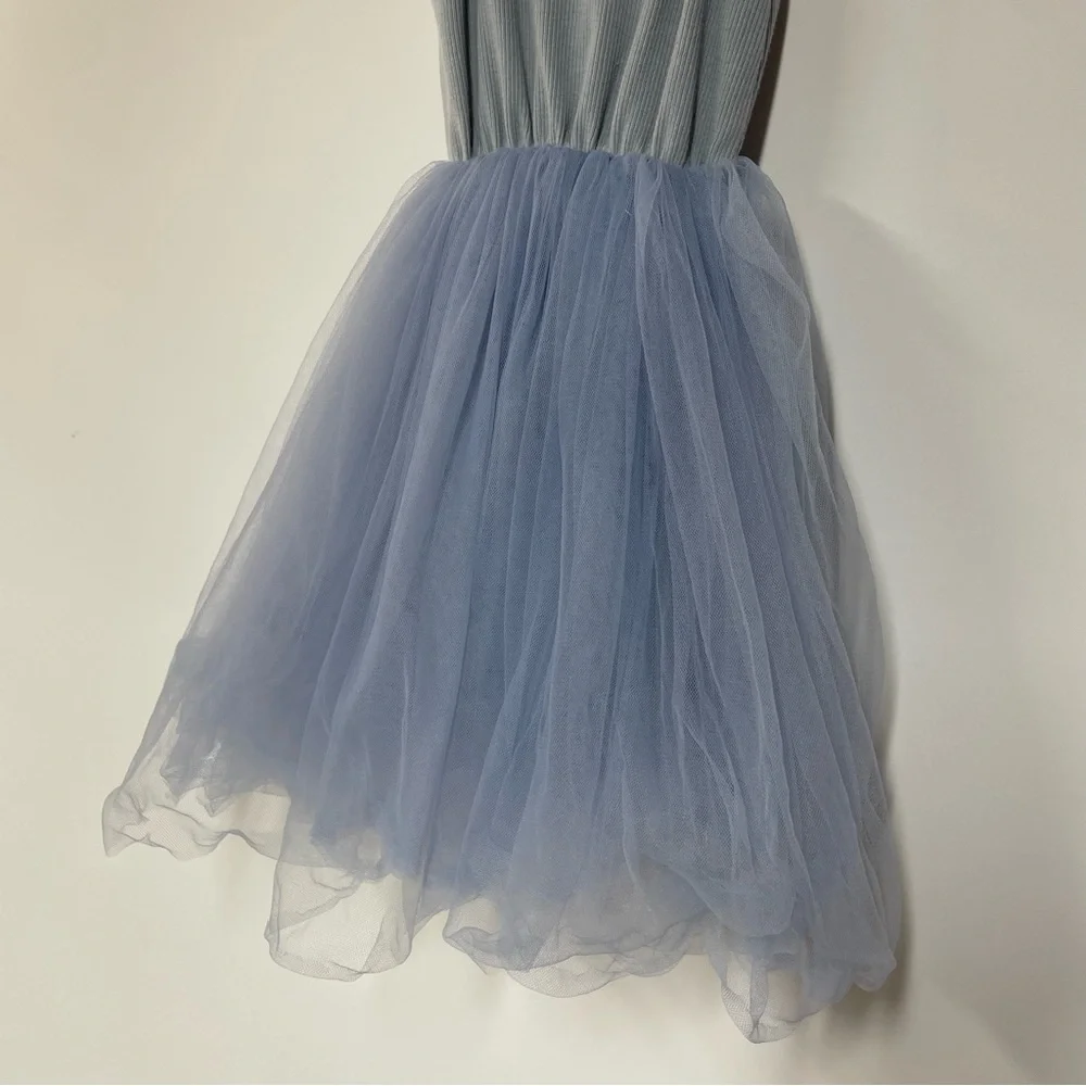 12-18mo sky blue sleeveless tulle dress Cinderella costume DisneyWorld princess - Picture 2 of 3